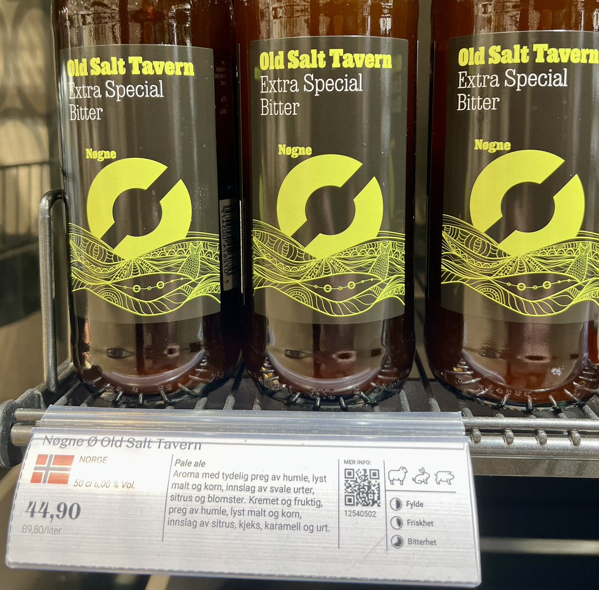 ValueEtc's tweet photo. @Spareplanen @utbytteprinsen Kanskje like gjerne bare tømme hylla? Hoarde litt. Fantastisk godt øl til den prisen 😋 https://t.co/Rs7kEuxcpY