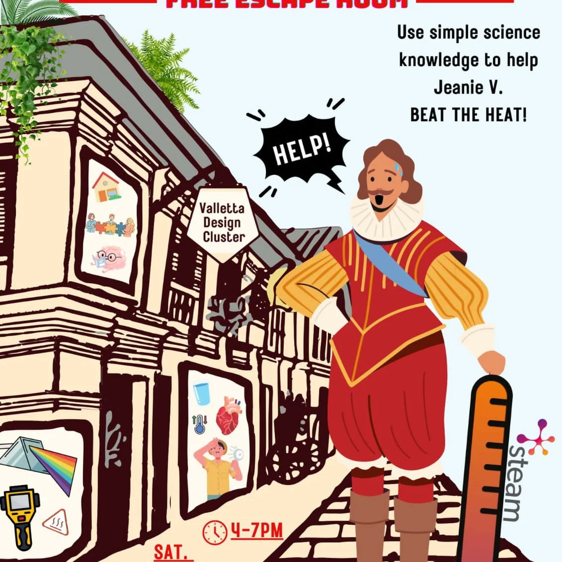 anyone4science's tweet image. Our colleague, Jennifer is in Valletta, Malta this week on a #STEAM course. Her team are organising this event. Check it out if you are in #Malta. Hopefully we will arrange some similar events in #Ireland when she returns. #Science #escaperoom #drama #art #sciencecommunication