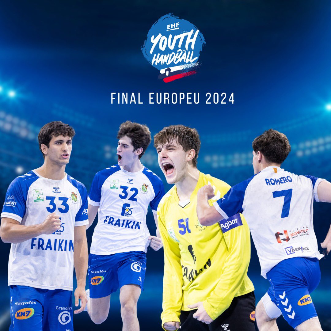 🏆 Estan a la final! 🔥💥  

🤾🏻‍♂️Ferran Castillo, Pablo Guijarro, Pau Panitti i Víctor Romero, jugadors del Fraikin BM Granollers, ho han aconseguit! 🙌🏻

👏🏻Enhorabona, nois! I molta sort a la final! 💪🏻🏆

#OrgullBMG🔵⚪️