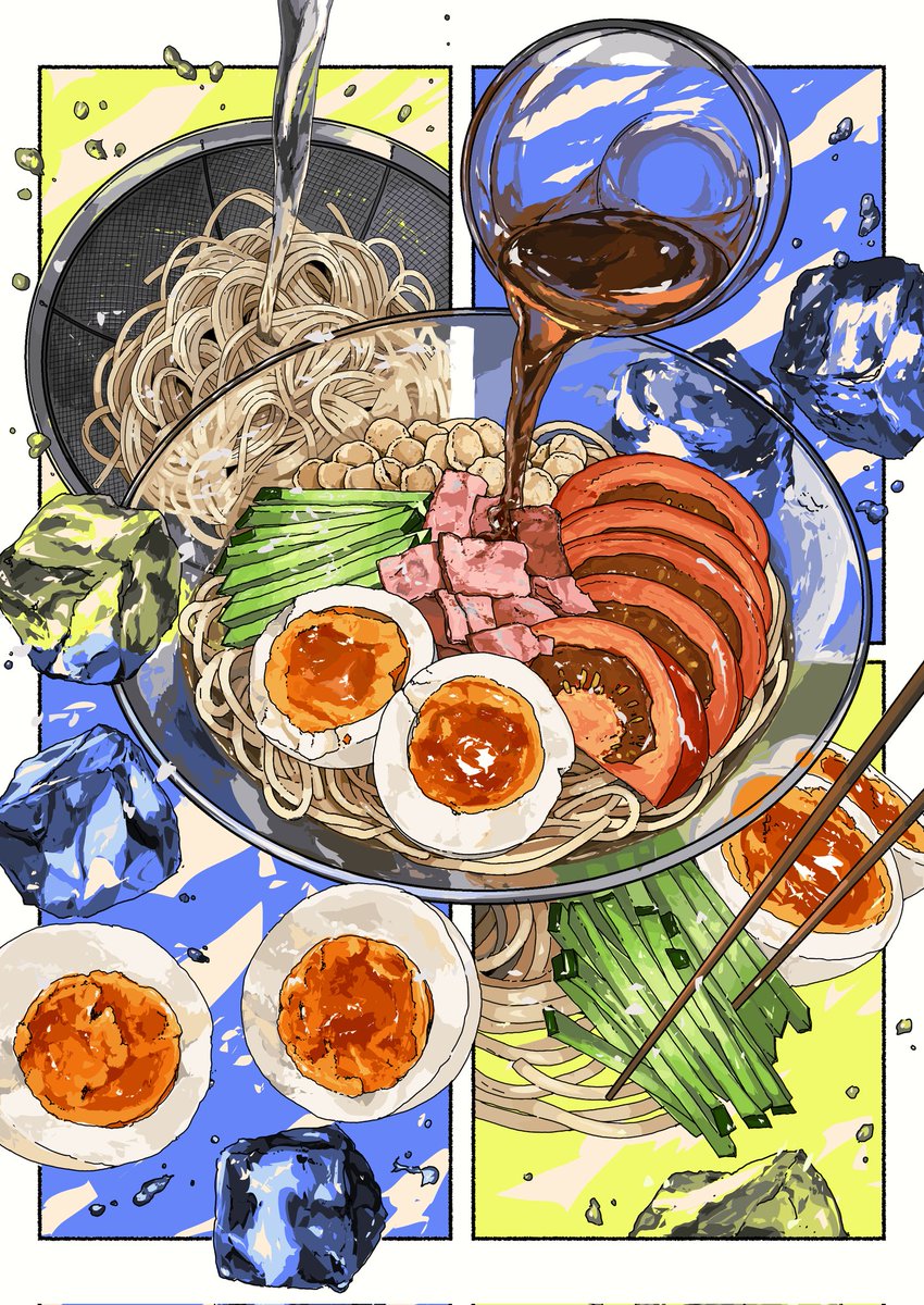 kohaku392's tweet photo. 🧊🍜 

冷やし中華

#食べ物 #食べ物イラスト #イラスト #お絵かき #落書き #創作 #夏の創作クラスタフォロー祭  #food #foodart #art  #illustration #mangaart https://t.co/hB5njb1Zxy