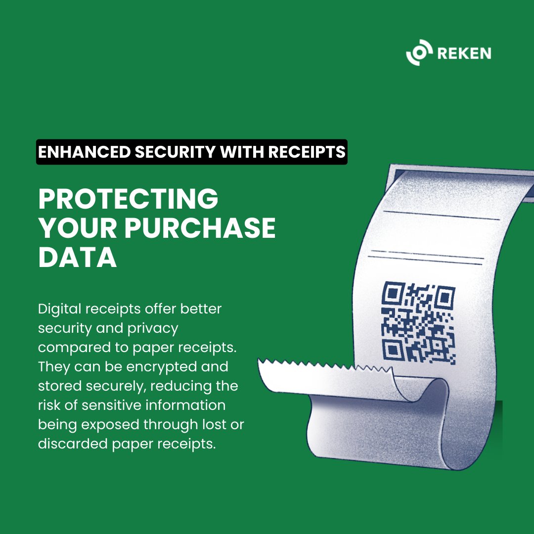 reken_io's tweet image. Enhanced Security with Digital Receipts: Protecting Your Purchase Data #DigitalSecurity #PurchaseProtection #SecureReceipts #DataPrivacy #DigitalReceipts #SecureTransactions #ProtectYourData #EcommerceSafety #CustomerSecurity #DataProtection #Reken