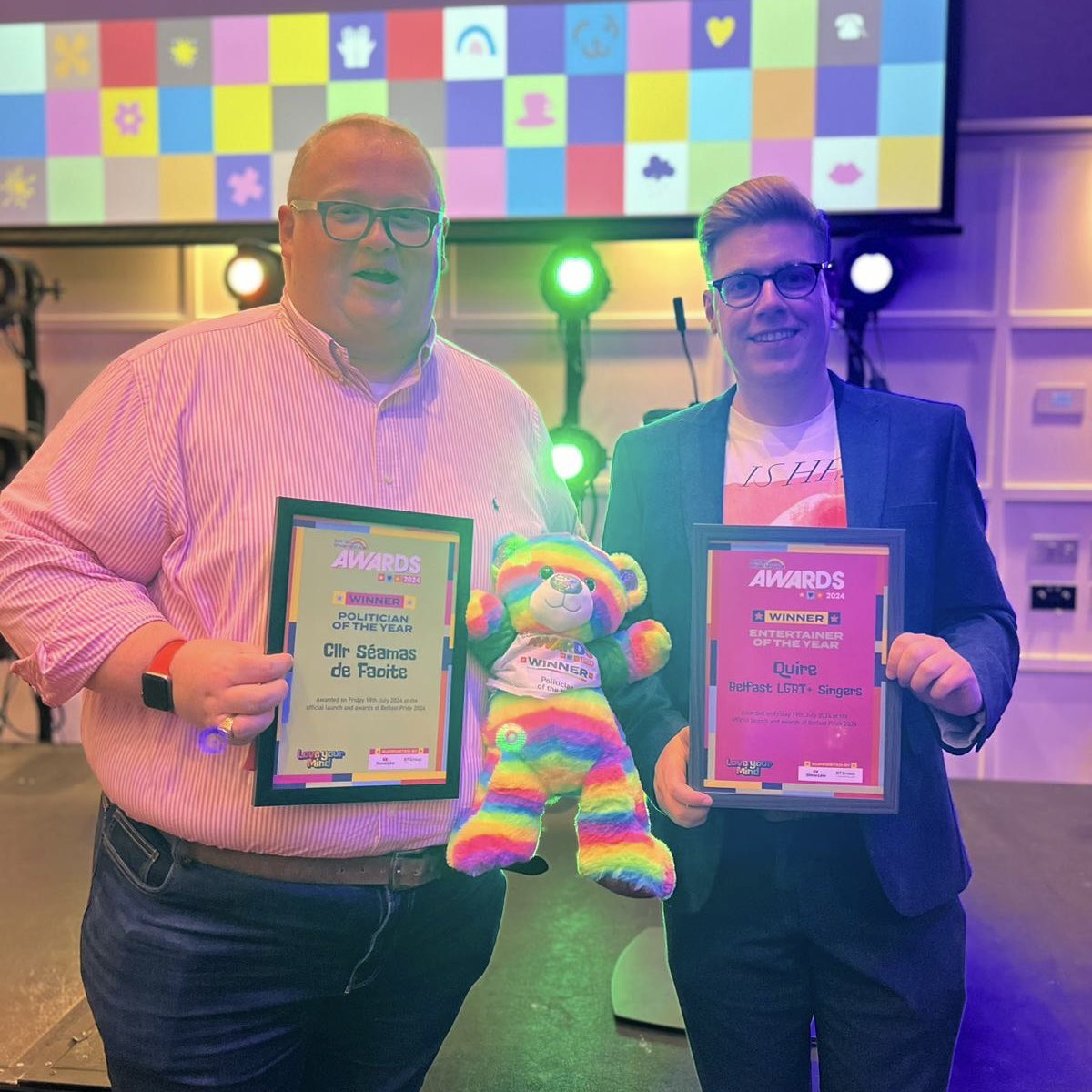 Cllr. Séamas de Faoite (@seamasbelfast) on Twitter photo 🏳️🌈🏳️⚧️ Thank you! Honoured and still a little shocked to be named Politician of the Year at the <a href="/belfastpride/">Belfast Pride</a> Awards. Grateful for the continued support of my SDLP colleagues. Delighted for <a href="/quirebelfast/">QUIRE LGBT Singers</a>. <a href="/TinaLeggs/">Tina Leggs Tantrum</a> speech for winning the PA Maglochlainn award was just incredible. 🏳️🌈🏳️⚧️ Thank you! Honoured and still a little shocked to be named Politician of the Year at the <a href="/belfastpride/">Belfast Pride</a> Awards. Grateful for the continued support of my SDLP colleagues. Delighted for <a href="/quirebelfast/">QUIRE LGBT Singers</a>. <a href="/TinaLeggs/">Tina Leggs Tantrum</a> speech for winning the PA Maglochlainn award was just incredible.