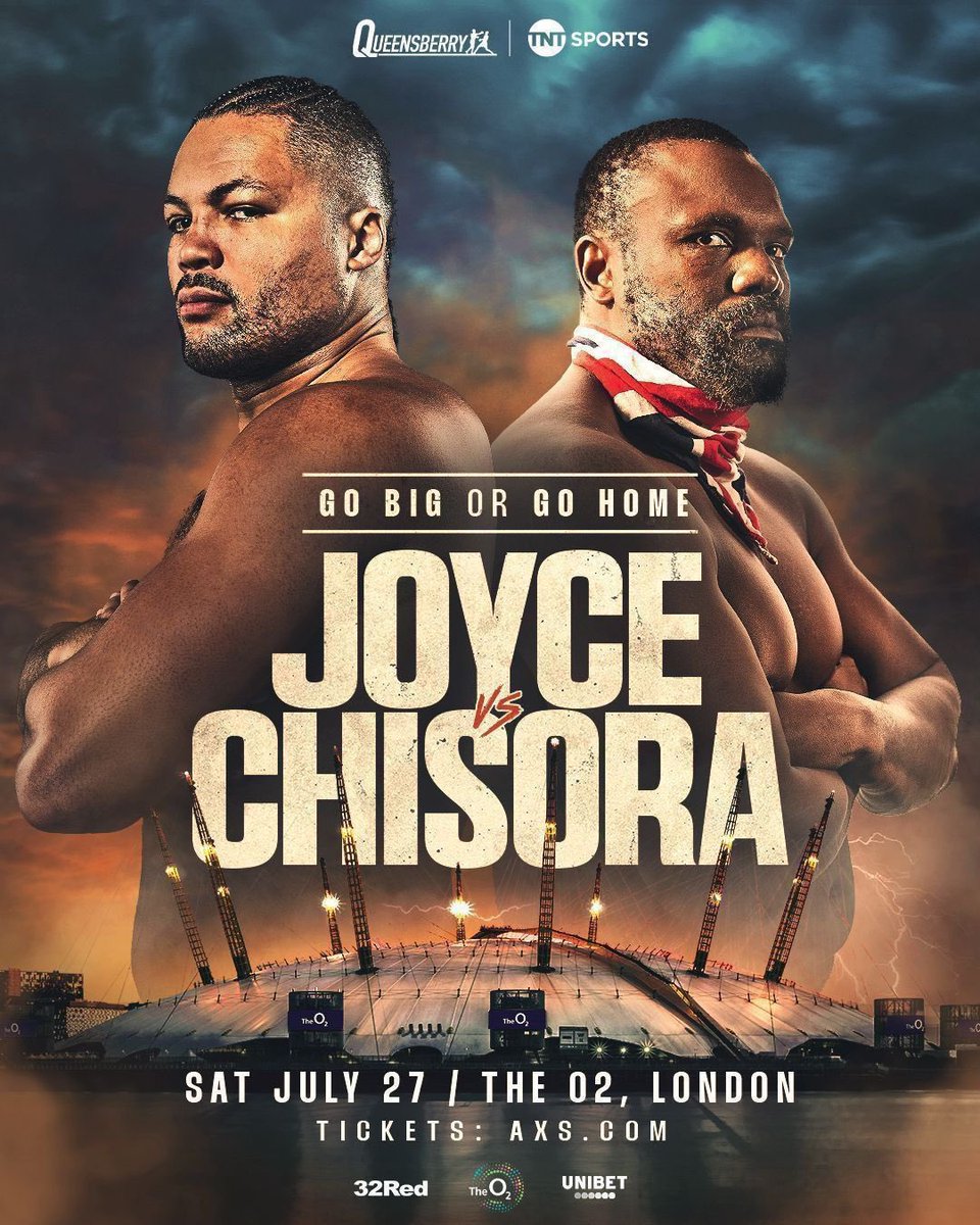 IFLTV's tweet photo. ONE WEEK TO GO βοΈ
π₯ @JoeJoyceBoxing π @DerekWarChisora
A British heavyweight BANGER π₯
Who wins and how? π
#JoyceChisora | #BoxingFans | #BoxingFanatic https://t.co/rSbypN0ALR