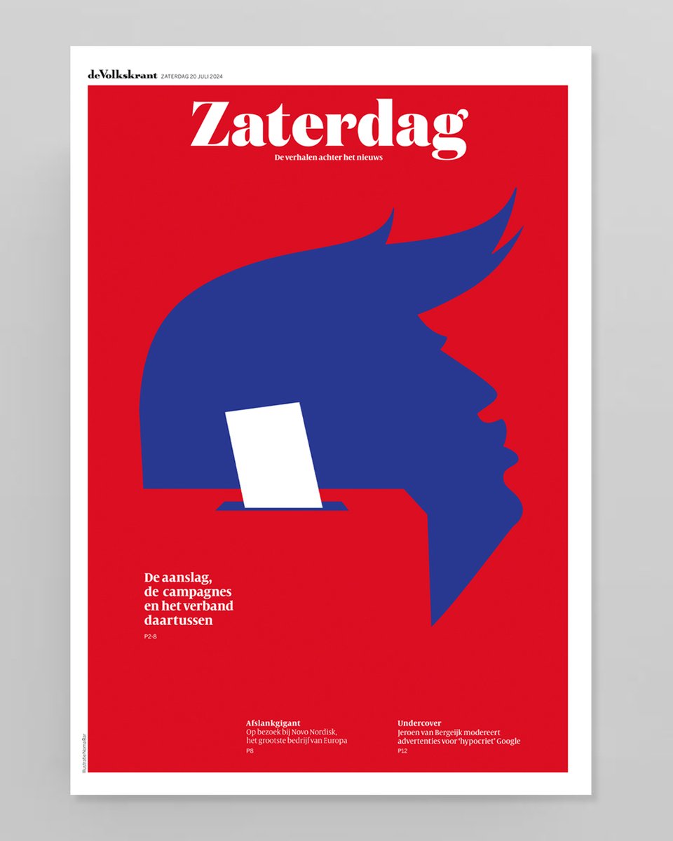 "The attack, the campaigns, and the connection between them".Cover illustration for #de_volkskrant