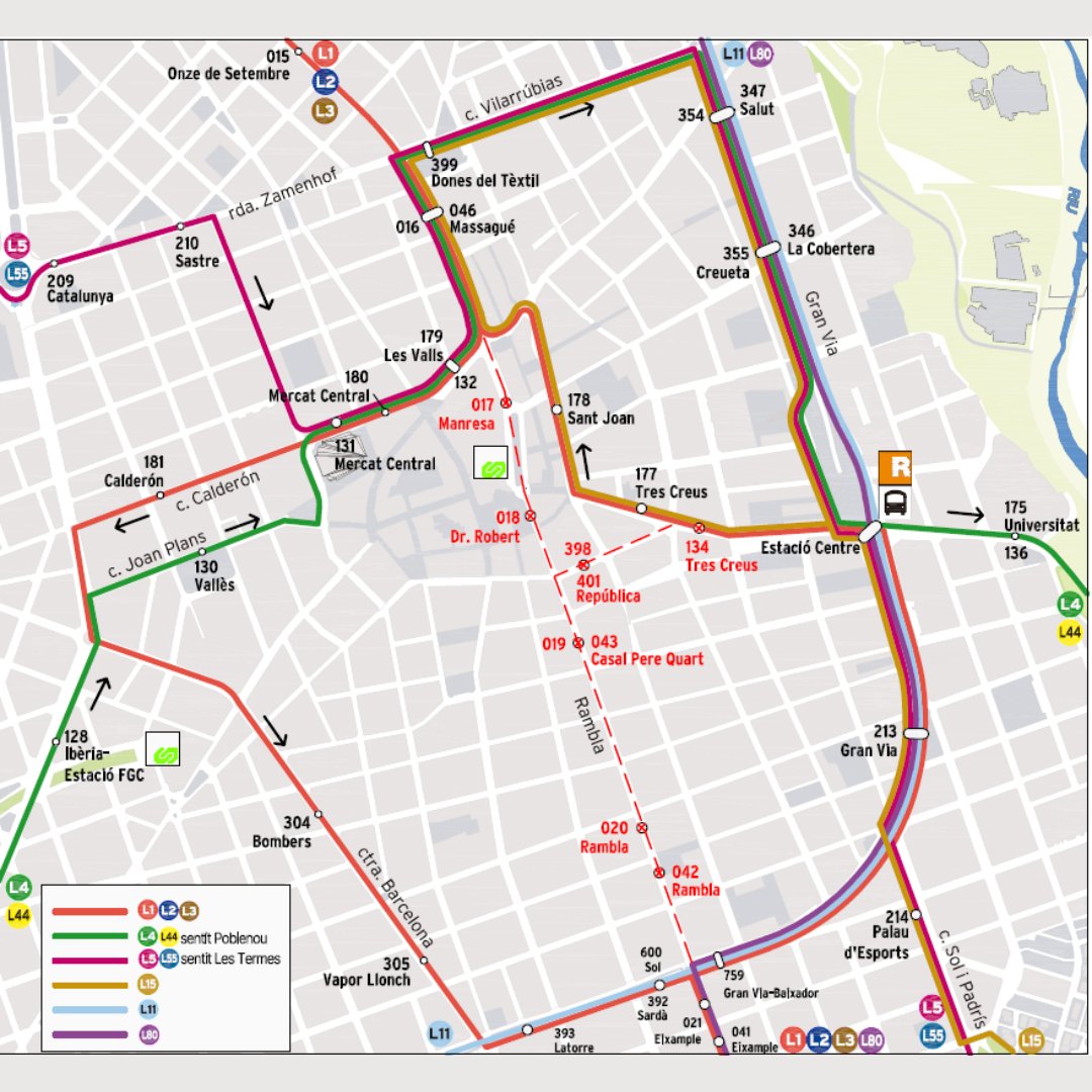 tussccl's tweet photo. ⚠️🚧🚍 Afectacions al servei amb motiu del tall de la Rambla per la reparació de la calçada.
📅 Del 29 de juliol al 2 d'agost
👉 Consulta els desviaments:
https://t.co/Mc2eCQEwK9
#TusSabadell https://t.co/Quh7qCgDZR