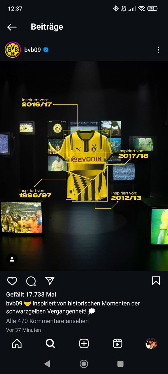 Kevin__Reichelt's tweet photo. Also 96/97, 12/13, 16/17 verstehe ich 
Aber welchen Moment aus 17/18 meint der #BVB denn? Das Erreichen der EL über die Gruppe der CL mit der gleichen Punktzahl wie Apoel Nikosia? Das Ausscheiden gegen Salzburg im Achtelfinale oder den geilen Fußball unter  Stöger? https://t.co/ZIBV1KM0PY