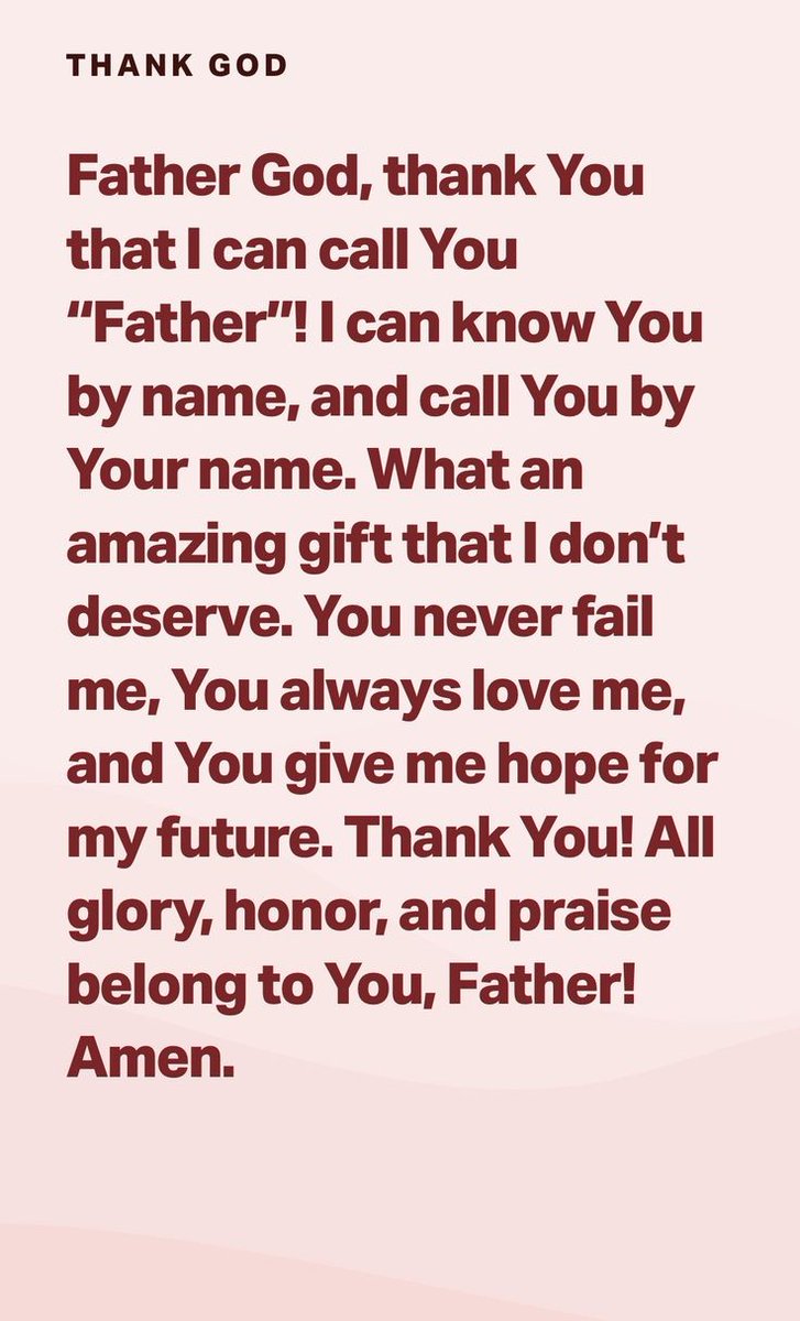 THANK GOD💖🙏💖