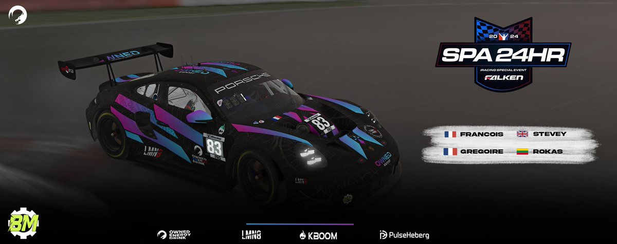 LePeperonni's tweet photo. Hello les amis ! 
Petit post un peu tardif désolé !

Je serai en stream pour les 24h de SPA comme je vous l'ai dis, mais ça sera sur la chaîne de @OwnedEsport !

https://t.co/ENx6ZqVe7V 

Je lancerai le stream entre 13h et 13h30 !

Trop hâte !
Petit visuel fait par Owned_Esport🔥 https://t.co/ehTWBebxOo