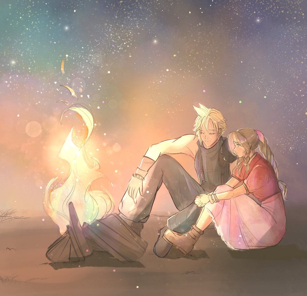 “But I’m…we’re here for you, right?”
#clerith #FF7
