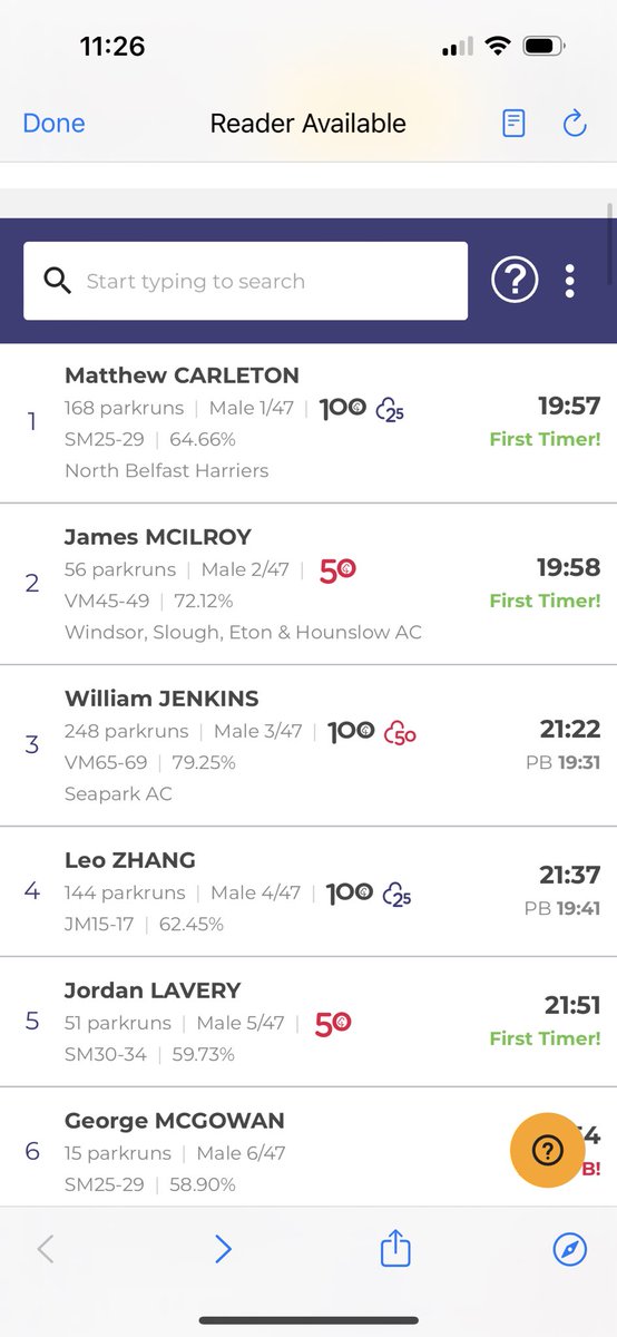 MattyCarleton's tweet image. Pretty great start to the weekend! 
First 1st and ran with an ex-olympian without realising 😅