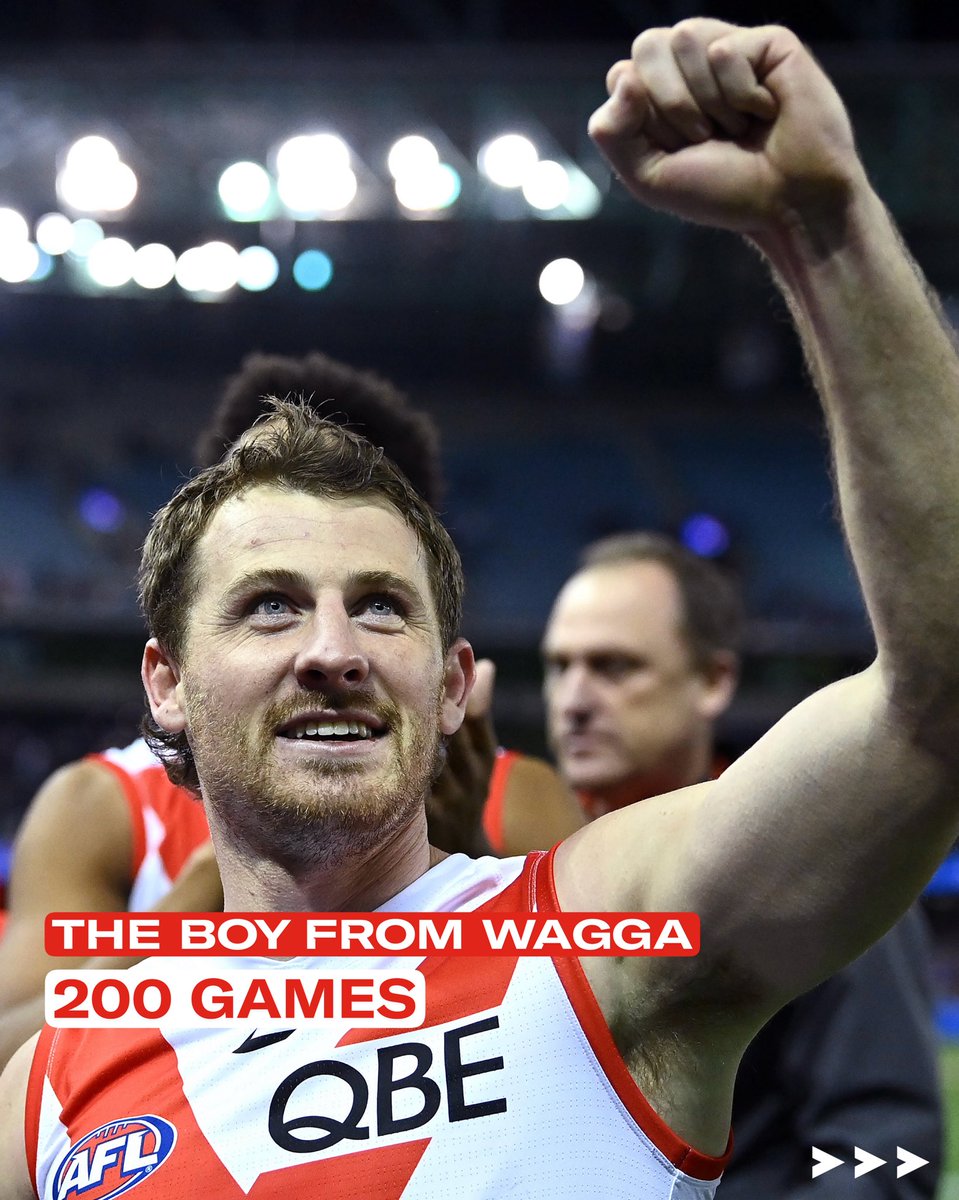 sydneyswans's tweet photo. A much loved member of our club celebrates a big milestone on Sunday ❤️

Harry 200 games, a 🧵 https://t.co/6LOF7AcQKp