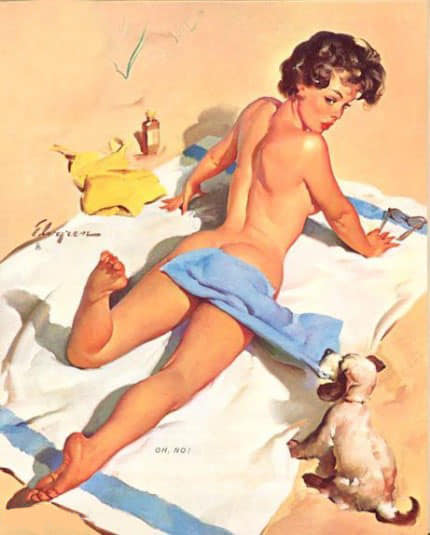 RedRopesEv's tweet photo. I ❤️Gil Elvgren's zomer pin-ups! 😍😍
'Oh No!' 1968 ❤️🩱💛🕶️💙🤍
#GilElvgren #Zomer #Summer #Pinup #Sexy #SexyPinup #Erotisch #Pinupartist #Art #Kunst #Pinupart #Pinupkunst #Classicbeauty #Submissive #Nude #Naakt #Beauty #Classicpinup 🩷💄👠 https://t.co/7gOaPw1QQp