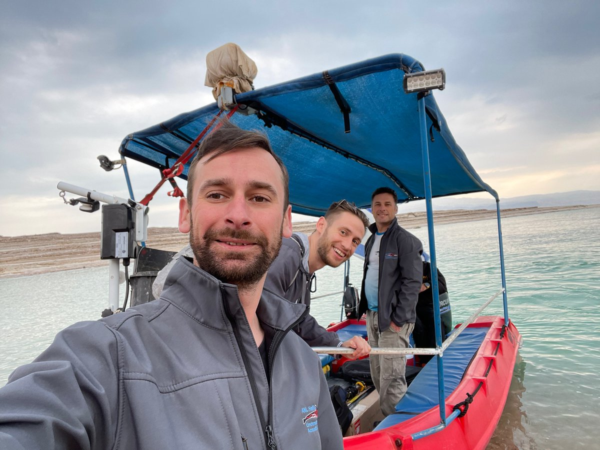 anl_Haifa's tweet photo. In 2022, we conducted our first sea trial in the Dead Sea, measuring how the changing salinity affects the water's acoustic properties. Check out the sound speed profile and incredible sinkhole photos.

#UnderwaterAcoustics #DeadSea #MarineResearch #EnvironmentalScience https://t.co/l5GfzEdwsO