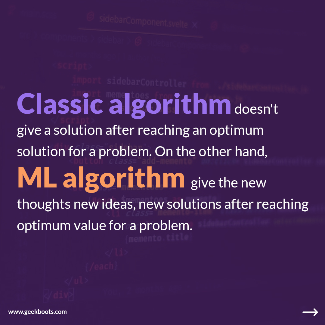 geekboots's tweet image. Classic Algorithm vs. ML Algorithm: Understanding the Differences
geekboots.com/story/classic-…
#classicalgorithm #mlalgorithms #AI #MachineLearning
