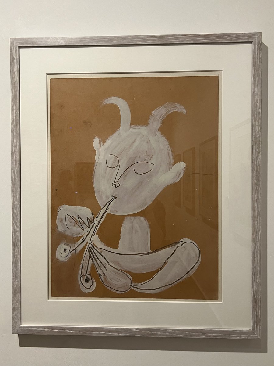 artvisitor2's tweet photo. Faune blanc jouant de la diaule, 1946
Pablo Picasso
(Peinture oleoresineuse et fusain sur velin d’Arches ocre)
(Musee Picasso, Antibes, France)

#PabloPicasso #MuseumArt #arthistory #artlover https://t.co/PGn5NpWRg6