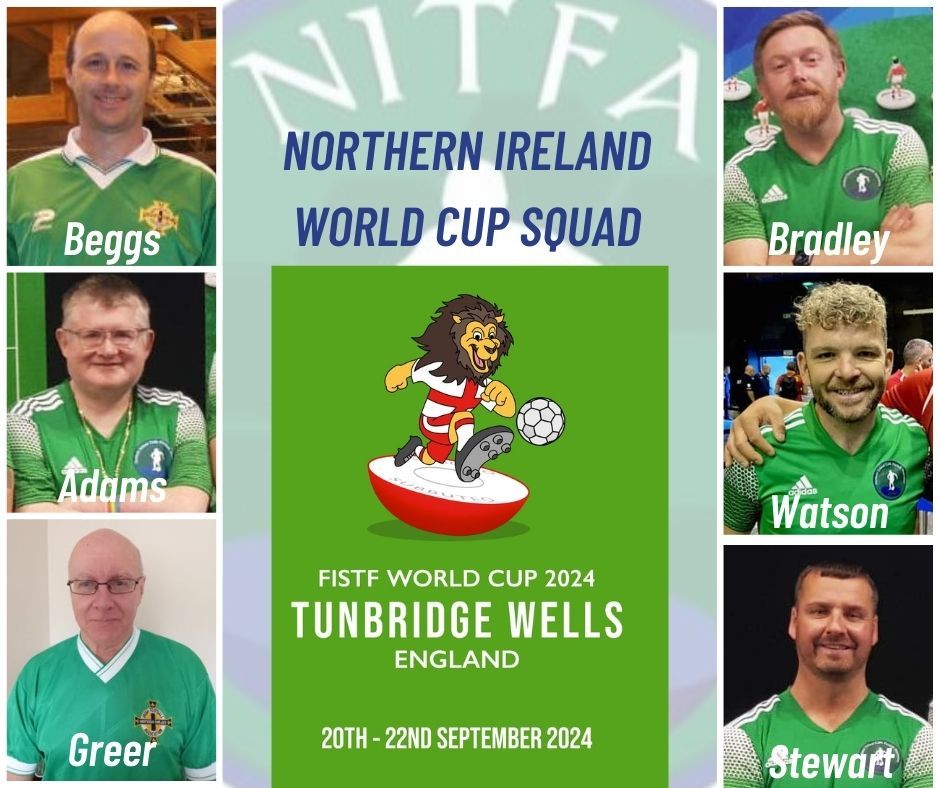 nitfa's tweet image. Northern Ireland Subbuteo World Cup squad and kit. nitfa.org.uk