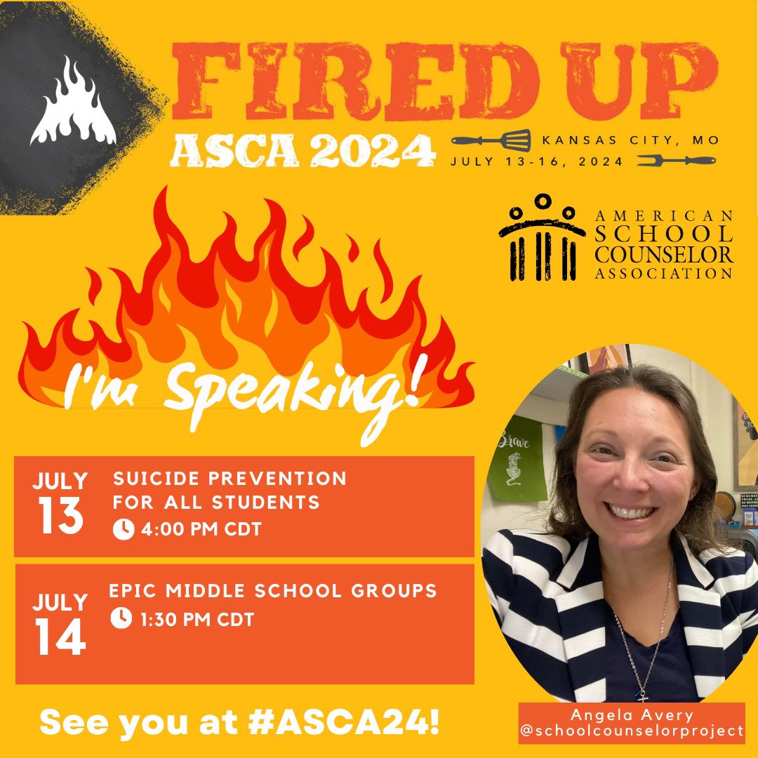 Presenting is an honor!! #asca24 

Think about submitting a proposal for next year! You can do it. If you are passionate about what you do, that’s what matters the most. No imposter syndrome.