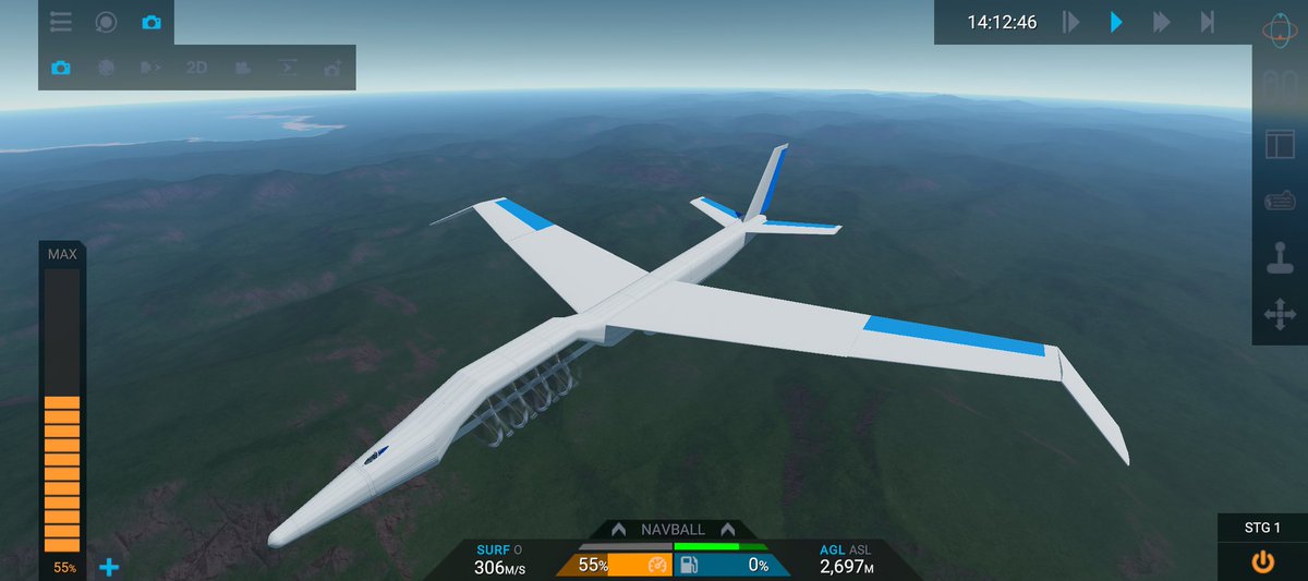 YHj8CfJjIpKUvFi's tweet photo. 機首にエンジン(プロペラ)を備えた機体作りました!
#JunoNewOrigins
#simplerockets2
#オリジナル
#飛行機
#架空機
#架空飛行機
#飛行機好きと繋がりたい https://t.co/okZFZSbjlG