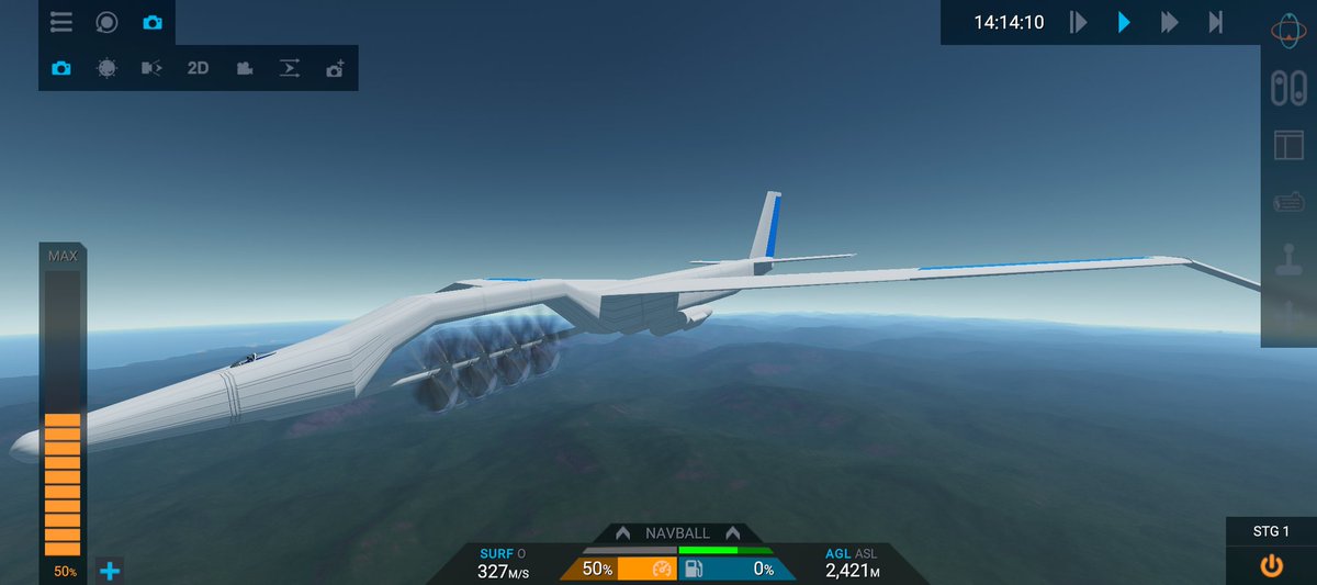 YHj8CfJjIpKUvFi's tweet photo. 機首にエンジン(プロペラ)を備えた機体作りました!
#JunoNewOrigins
#simplerockets2
#オリジナル
#飛行機
#架空機
#架空飛行機
#飛行機好きと繋がりたい https://t.co/okZFZSbjlG