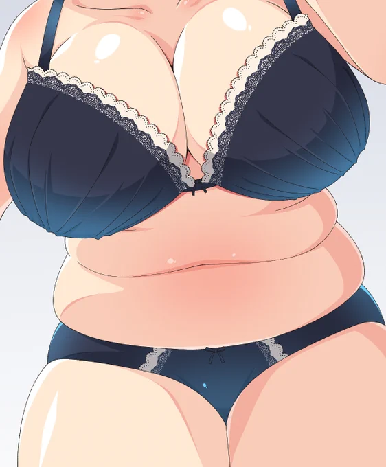 ぽよぽよお腹DMもらったので描きました! 
