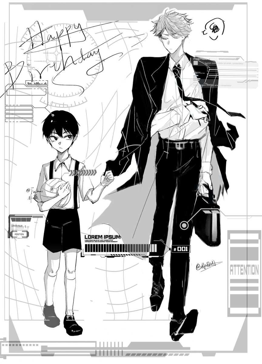 feikui1110's tweet photo. Happy birthday Oikawa! Drawing it with @sankunpromax20 #及影 #oikage https://t.co/VqrVMJm72p