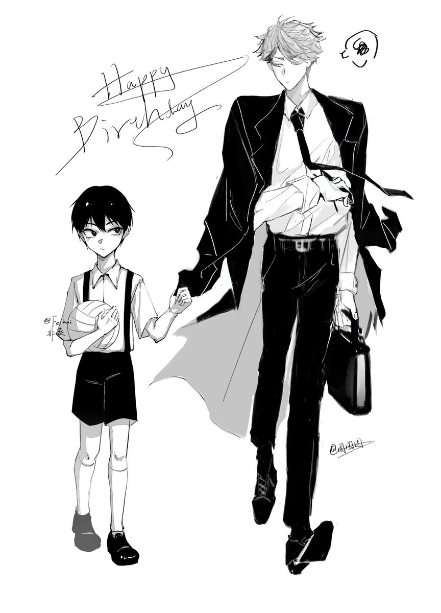feikui1110's tweet photo. Happy birthday Oikawa! Drawing it with @sankunpromax20 #及影 #oikage https://t.co/VqrVMJm72p