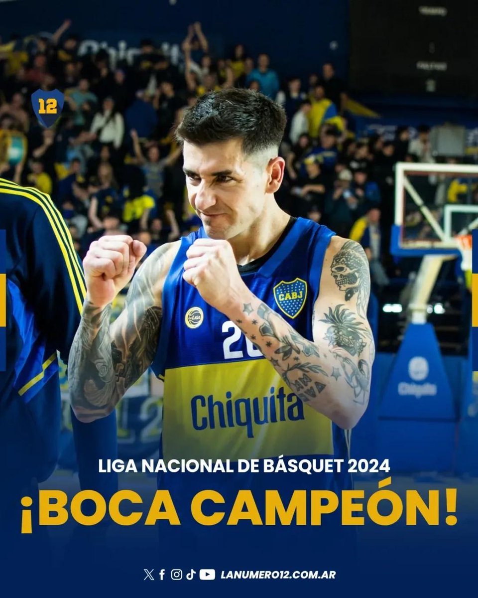 rabonarg's tweet photo. #BASQUETBOL
#LigaNacional
 ¡BOCA CAMPEÓN DE LA LIGA NACIONAL DE BÁSQUET! 

El Xeneize le ganó 79-72 (4-2 la serie) a Instituto y se coronó por cuarta vez en su historia. El último título de Liga había sido en la temporada 2006/2007. https://t.co/9Zy5fW6Rz9