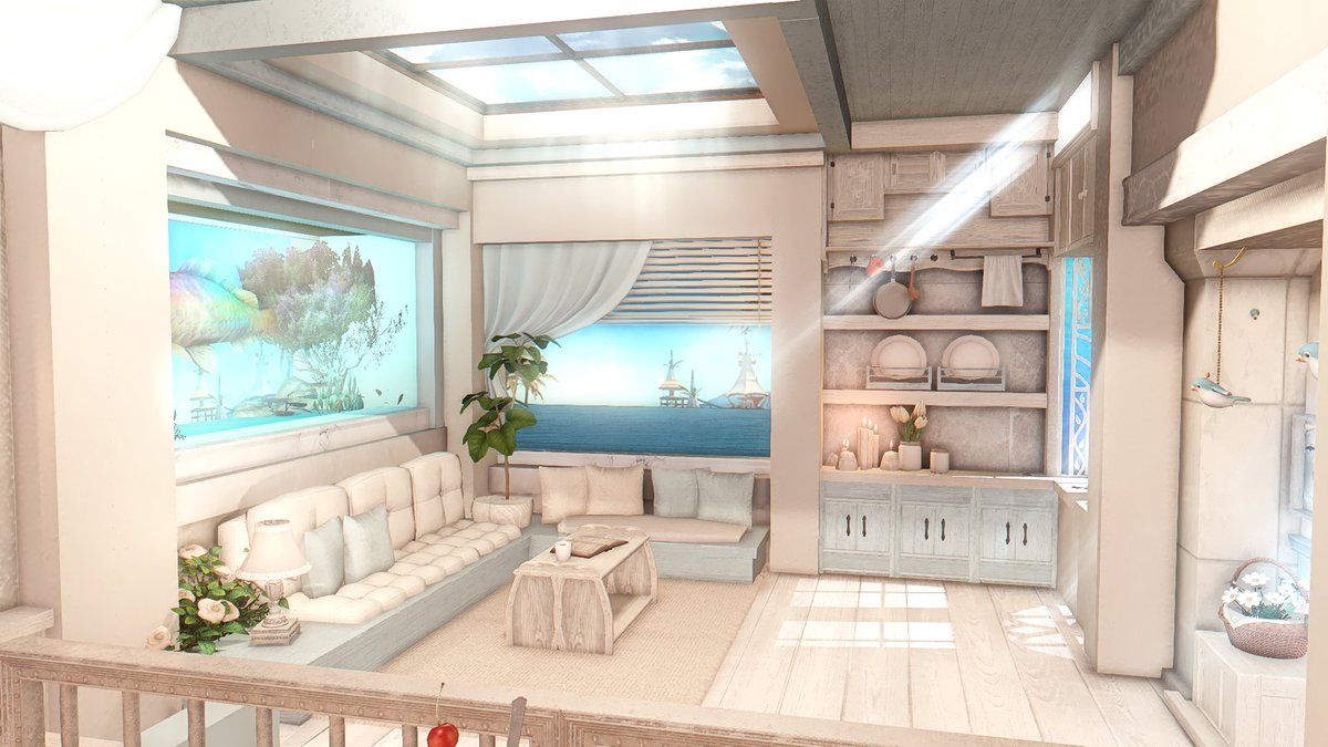 ff14kong's tweet photo. [S size]    
어�� 바다의 테라스🐳 
  
#FF14ハウジング #FF14Housing #HousingEden #hgxiv #하우징커미션 https://t.co/4DPutJXAY3