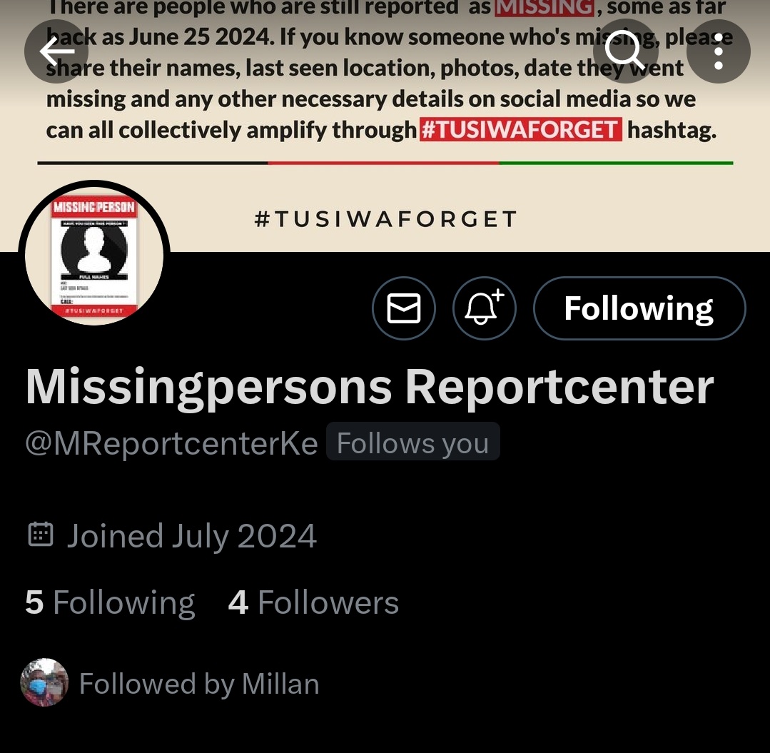 Kimuzi_'s tweet photo. Report all missing accounts hapa. Kindly tag them.

#RutoMustGo https://t.co/8Ddsq7YEk1