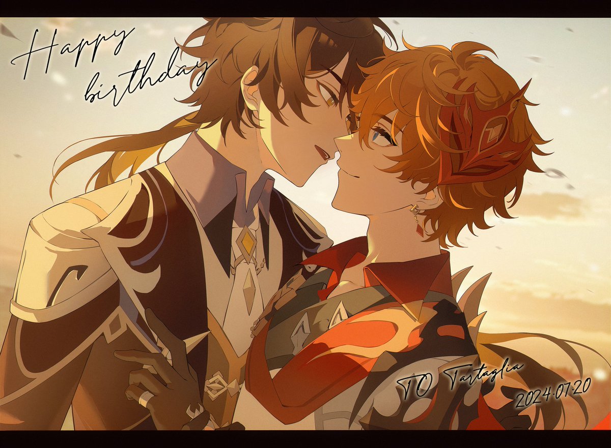 sysy2266's tweet image. 生日快乐！🐳🎂
#タルタリヤ生誕祭2024  #鍾タル #ZhongChi