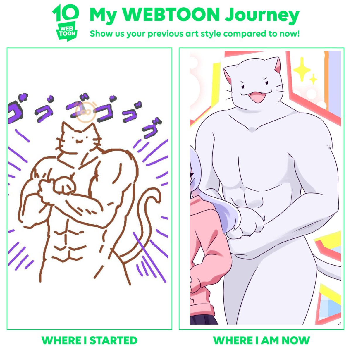 ChocomilkFox's tweet photo. Kitty used to be more buff 😭

#WebtoonCanvas
#MyWebtoonJourney https://t.co/P5XNTk9EWz