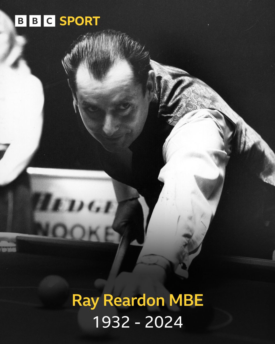 Welsh snooker legend Ray Reardon MBE has passed away aged 91.