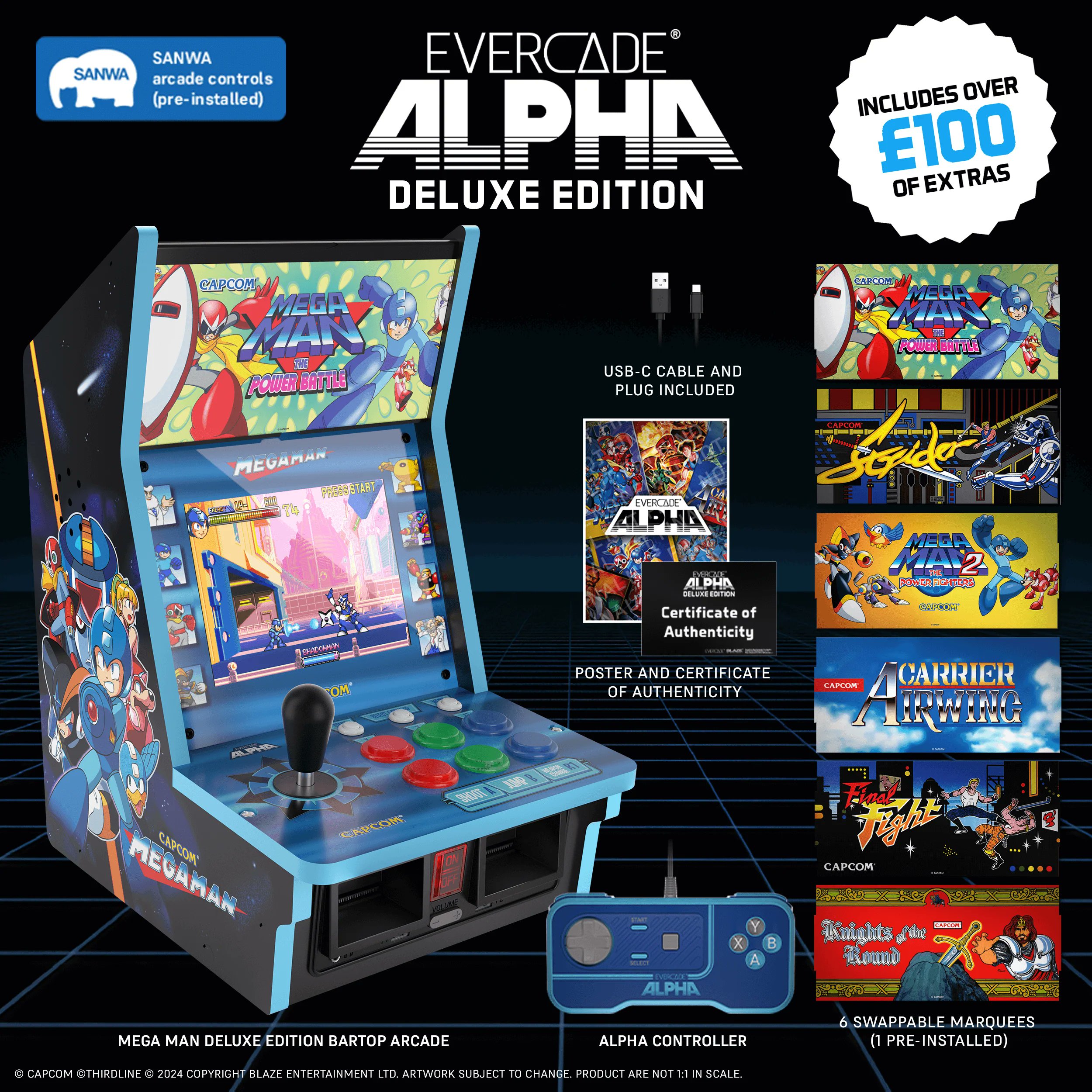 Evercade Alpha Street Fighter Bartop Arcade – CastleMania Games