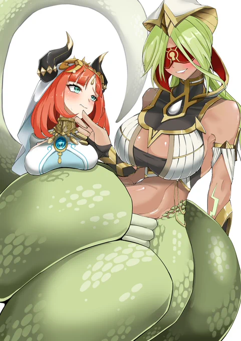 Skeb納品の原神のニィロウさん絵ですの