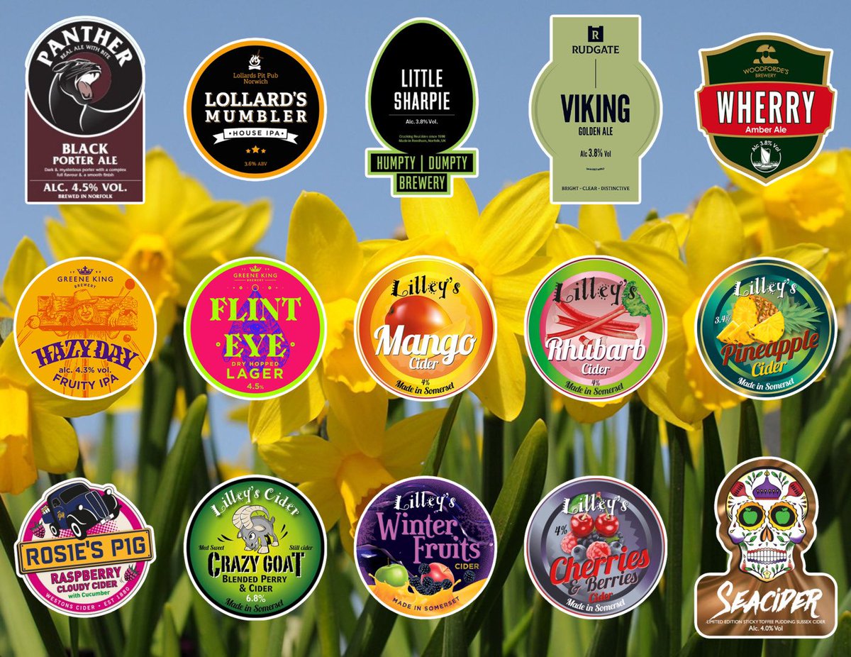 Lollards Pit (@lollards_pit) on Twitter photo Extra Ciders on Outside Bar Today from <a href="/lilleyscider/">Lilley's Cider</a> + BBQ from 5pm 🍔
bit.ly/2op69fb
<a href="/Pantherbrewery/">Panther Brewery</a> #PubSpecial @HDBrewery <a href="/rudgatebrewery/">Rudgate Brewery</a> <a href="/WoodfordesBeer/">Woodforde's Brewery</a> <a href="/greeneking/">Greene King</a> <a href="/SeaCiderSussex/">SeaCider</a>
#RealAleFinder @CityOfAle <a href="/NorwichPubs/">Norwich Pubs</a> #BeerGarden Extra Ciders on Outside Bar Today from <a href="/lilleyscider/">Lilley's Cider</a> + BBQ from 5pm 🍔
bit.ly/2op69fb
<a href="/Pantherbrewery/">Panther Brewery</a> #PubSpecial @HDBrewery <a href="/rudgatebrewery/">Rudgate Brewery</a> <a href="/WoodfordesBeer/">Woodforde's Brewery</a> <a href="/greeneking/">Greene King</a> <a href="/SeaCiderSussex/">SeaCider</a>
#RealAleFinder @CityOfAle <a href="/NorwichPubs/">Norwich Pubs</a> #BeerGarden