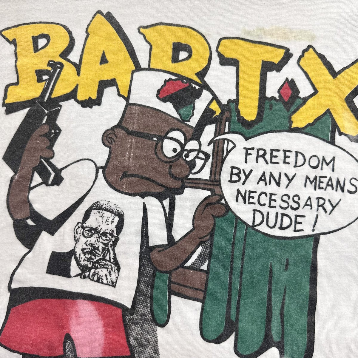 _nitako_'s tweet photo. Bart × Malcolm X https://t.co/PVjZovAfu6