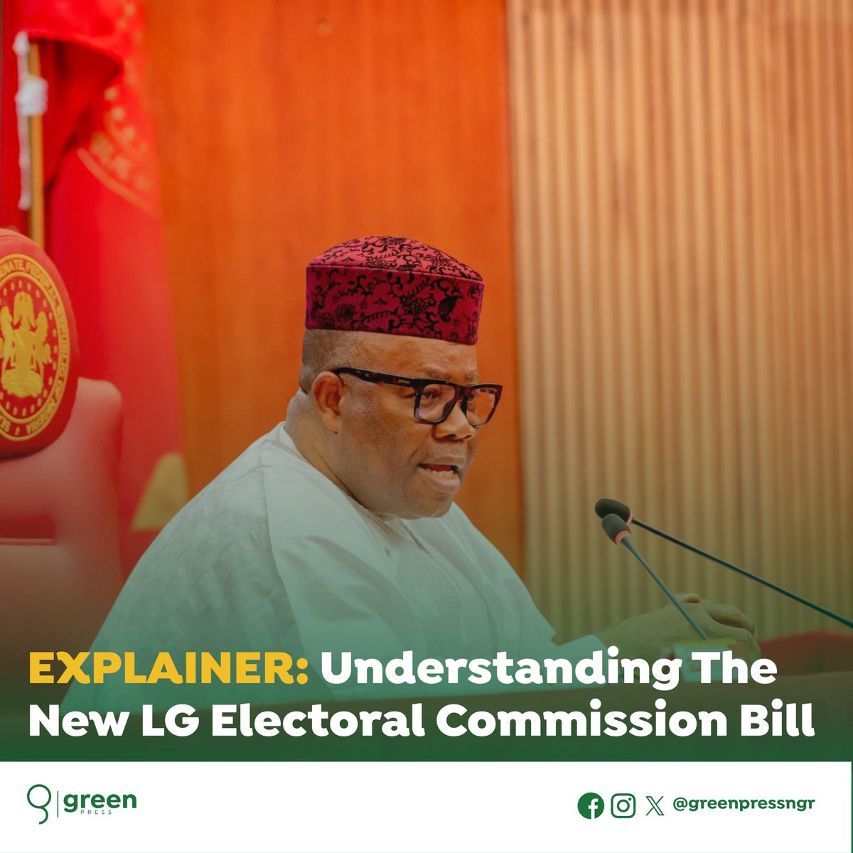 GreenPressNGR's tweet image. EXPLAINER: Understanding the New LG Electoral Commission Bill

In the wake of the Supreme Court's historic ruling on the financial autonomy of the 774 local government areas across the country on July 11, Nigerians from all walks of life have called on the Federal Government to…