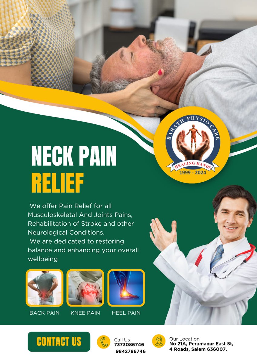 BarathPhysio's tweet photo. Physiotherapy treatment for Neck Pain ?
https://t.co/QJ9YAHt7Mp
#physiotherapistinsalem #bestphysiotherapistinsalem #bestphysiocareinsalem #physiocarenearme #physiotherapistnearme #physiotherapistnearmeinsalem #physiotherapyclinic #barathphysio
#physioinsalem #physiocareinsalem https://t.co/6Hu6L9NzIK
