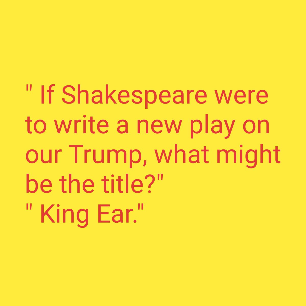vaidyshankar's tweet photo. Trump the king https://t.co/jcNWKBOpAr