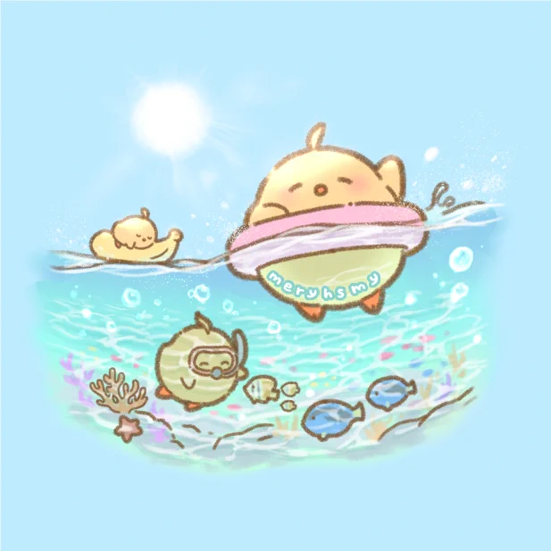 夏だ!海だ!饅頭だ!(再掲)#日めくり饅頭 #アズールレーン 