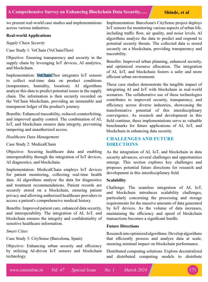 VeChain was highlighted in a recent journal article, 'A Comprehensive Survey on Enhancing #Blockchain Data Security through the Integration of #IoT and #AI' 🔖

Full Pdf 👇
researchgate.net/profile/Uday-P…

#vechain $VET #Tech