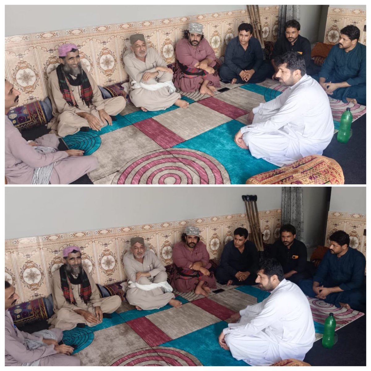 بلوچ یکجہتی کمیٹی کے ذمہ داران نے صبغت اللہ شاہ جی کی سربراہی میں حق دو تحریک بلوچستان کے مرکزی چیئرمین واجہ حسین واڈیلہ سے ملاقات کی اور گوادر میثں ہونے والے بلوچ راجی مُچی سے متعلق حمایت و تعاون پر گفتگو کی. حق دو تحریک کی جانب سے مکمل کے حمایت اور تعاون کی یقین دہانی کرائی گئی