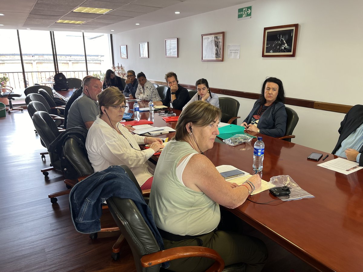 JFColombia's tweet photo. In Bogota, as part of JFC's support for the 2016 peace deal, our delegates met with @comunescol party officials, inc @RodrigoGCOMUNES, @AlbanComunes, Luz Marina Giraldo + @DiegoTovarHenao.

Amid ongoing concerns for peace, international backing for the agreement remains vital. https://t.co/DD0ic2R9Zv