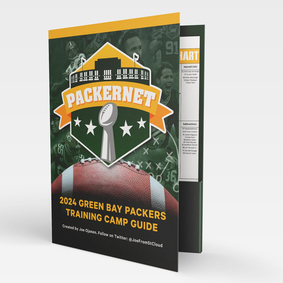 Packernet's tweet photo. 🚨 IT'S HERE! 📷

Get your free Official 2024 Packernet Training Camp Guide, a must-have for EVERY #Packers fan!

Created by @JoeFromStCloud!

Download here: https://t.co/bzb5ntqxV2 https://t.co/qeRyppVNBz