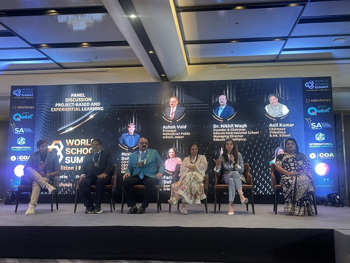 thekiranbedi's tweet photo. #WorldSchoolSummit
#AkshayAhuja #Live101 #Robochamps
A view. @NavjyotiIF @BediUjala #AdityaGhosh, attending too. https://t.co/bS1hDhvxUG