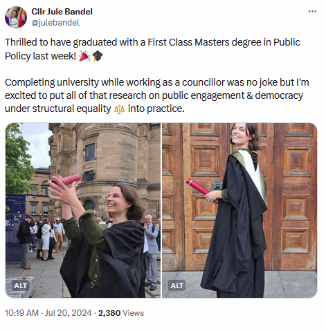 SpokesLothian's tweet photo. @julebandel 🌟No wonder we saw such articulate and constructive contributions by Cllr @julebandel at @Edinburgh_CC #TransportCommittee!
@KayleighFONeill https://t.co/eYytWEgkF3