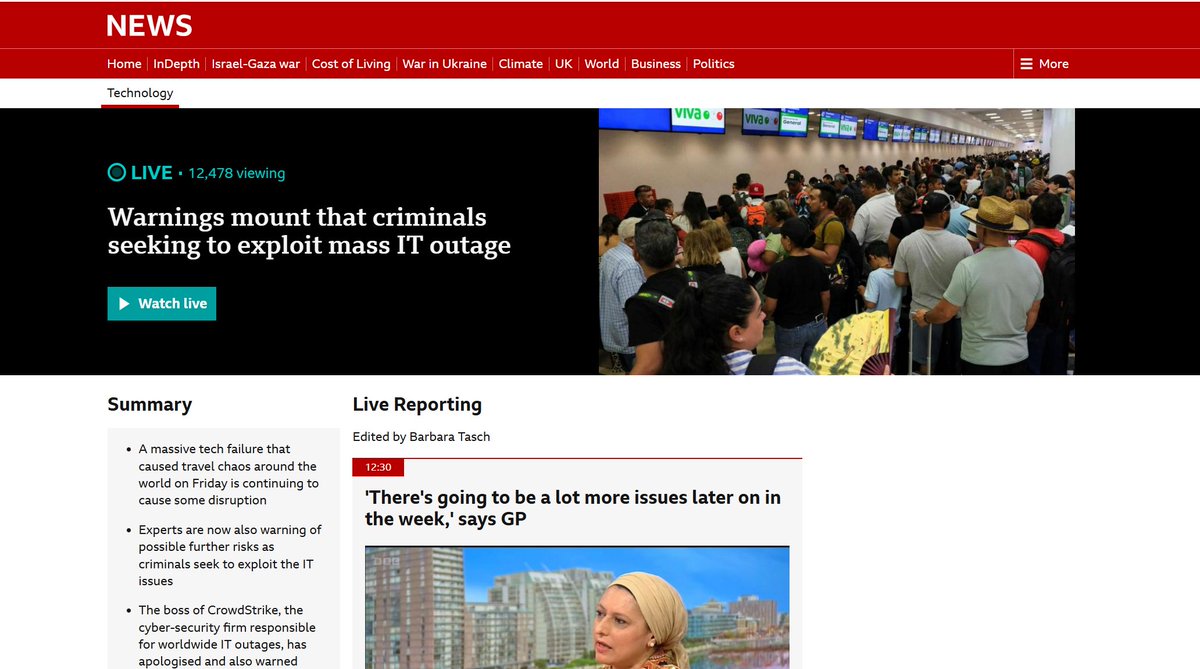gill11099's tweet photo. The #BBC is claiming that CRIMINALS might be about to exploit the worldwide #internetoutage. They are wrong, of course, because as we all know there's no such thing as criminals! Just women who hoard classified documents under their beds because they collect paper...! #LucyLetby https://t.co/mW5NXCh0IA