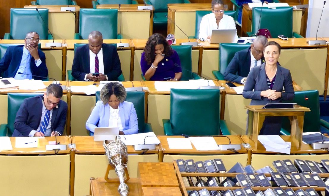 kaminajsmith's tweet photo. Jamaica is firmly 'on the Road to Republic'. This week in the Senate, I was honoured to pilot the first legislative step on this journey-the passage of the Bill to amend section 61 of the Constitution of Jamaica to provide for new words of enactment. Since words of enactment indicate the authority and source of the law, it is important to make sure that when laws are passed in Jamaica, they are enacted by the Parliament and People of Jamaica, and not by a foreign entity. That also means that when our new, 'Jamaicanised' Constitution is passed to make us a republic by, among other things, removing the British monarch as head of state, that Constitution reflecting our ambitions, identity and our spirit will be enacted by the Parliament and People of Jamaica, as it should.
