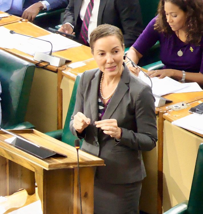 kaminajsmith's tweet photo. Jamaica is firmly 'on the Road to Republic'. This week in the Senate, I was honoured to pilot the first legislative step on this journey-the passage of the Bill to amend section 61 of the Constitution of Jamaica to provide for new words of enactment. Since words of enactment indicate the authority and source of the law, it is important to make sure that when laws are passed in Jamaica, they are enacted by the Parliament and People of Jamaica, and not by a foreign entity. That also means that when our new, 'Jamaicanised' Constitution is passed to make us a republic by, among other things, removing the British monarch as head of state, that Constitution reflecting our ambitions, identity and our spirit will be enacted by the Parliament and People of Jamaica, as it should.