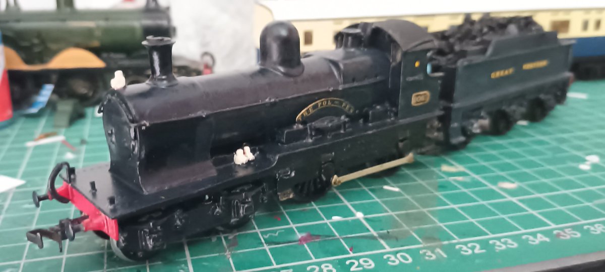A new arrival...

GWR Dukedog bashed out of an airfix City of Truro kit